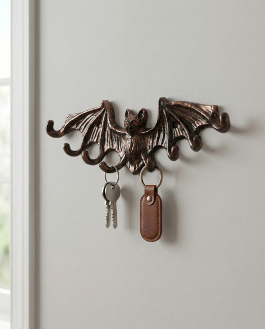 BAT Shape hook For Wall Mount -Aluminium Hook for Wall-Animal Theme Hooks Hangers Rack Organiser Walls Art Decor Home Decor Bat Shape Hook for Storage, Living Room, Hallway