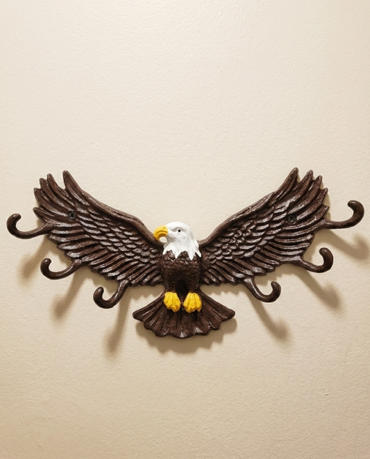 Bald Eagle Shape hook For Wall Mount-Aluminium Hook for Wall-Animal Theme Hooks Hangers Rack Organiser Walls Art Home Decor Hook for Storage, Living Room, Hallway