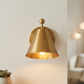 Mid-Century Brushed Brass Wall Sconce: Modern Cone Light For Home Decor & Office