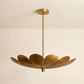 Six Light Disk Sputnik Chandelier Ceiling Lighting Fixture Flower Motif