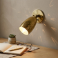 Swedish Designer, Wall Lights, Brass Wall Sconce Contemporary Mid Century Lamp