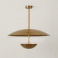 6 Light Flush Mount Ceiling Light Chandelier Brass Pendant light Double Disk Shade Handmade Italian Lighting Fixture