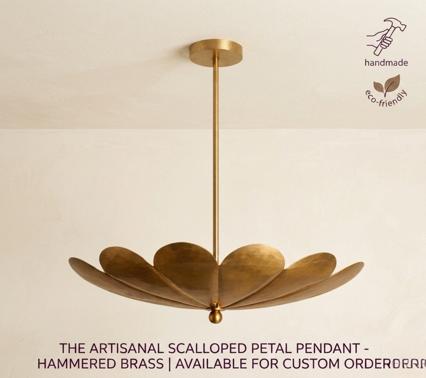 Six Light Disk Sputnik Chandelier Ceiling Lighting Fixture Flower Motif