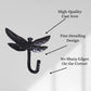 AYZCORP Set of 3 Cast Iron Dragonfly Shape Coat Hooks Wall Art Decor-Dragonfly Shape Hangers and Key Holder-Clothes Rack and Backpack Hanger-Coat Hooks Home Decor for Storage,Living Room