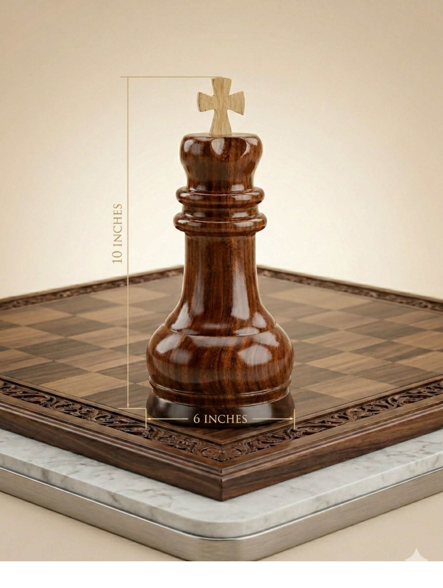 Chess King Keepsake Urn Very Unique Rosewood Chess King Cremation Urn for Adults-Cremation Urn for Human Ashes- Wooden Urn for Your Loved Ones-Home Decorative Urn