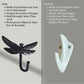 AYZCORP Set of 3 Cast Iron Dragonfly Shape Coat Hooks Wall Art Decor-Dragonfly Shape Hangers and Key Holder-Clothes Rack and Backpack Hanger-Coat Hooks Home Decor for Storage,Living Room