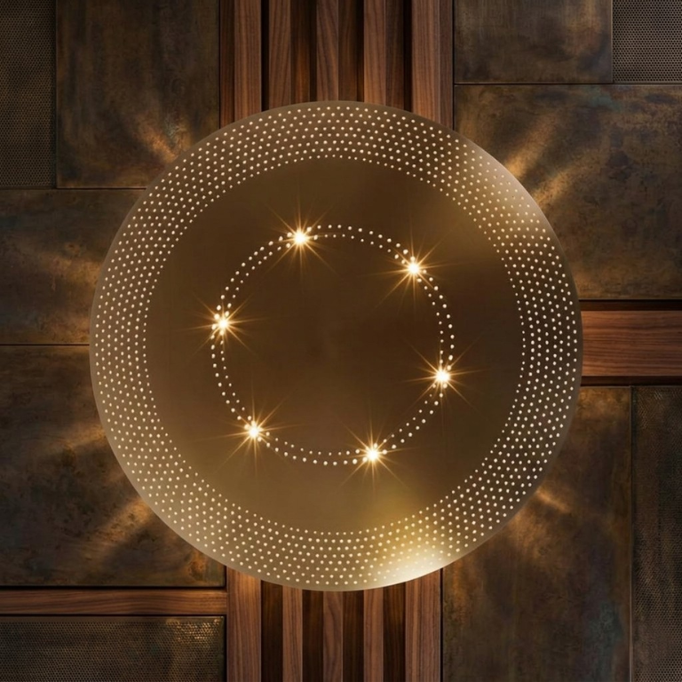 Mid Century Ceiling Light Fixture Pendant 6 Light Flush Mount Raw Brass Handmade Premium Quality Sputnik Chandelier Light Fixture