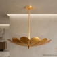 Six Light Disk Sputnik Chandelier Ceiling Lighting Fixture Flower Motif