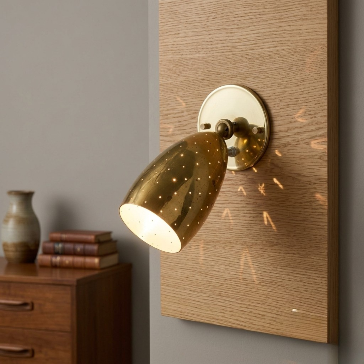 Swedish Designer, Wall Lights, Brass Wall Sconce Contemporary Mid Century Lamp
