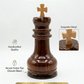 Chess King Keepsake Urn Very Unique Rosewood Chess King Cremation Urn for Adults-Cremation Urn for Human Ashes- Wooden Urn for Your Loved Ones-Home Decorative Urn