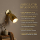 Swedish Designer, Wall Lights, Brass Wall Sconce Contemporary Mid Century Lamp