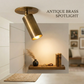 1950's Mid Century Italian Brass Diabolo Sconce, Raw Brass Finish Lamp