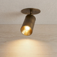 1950's Mid Century Italian Brass Diabolo Sconce, Raw Brass Finish Lamp