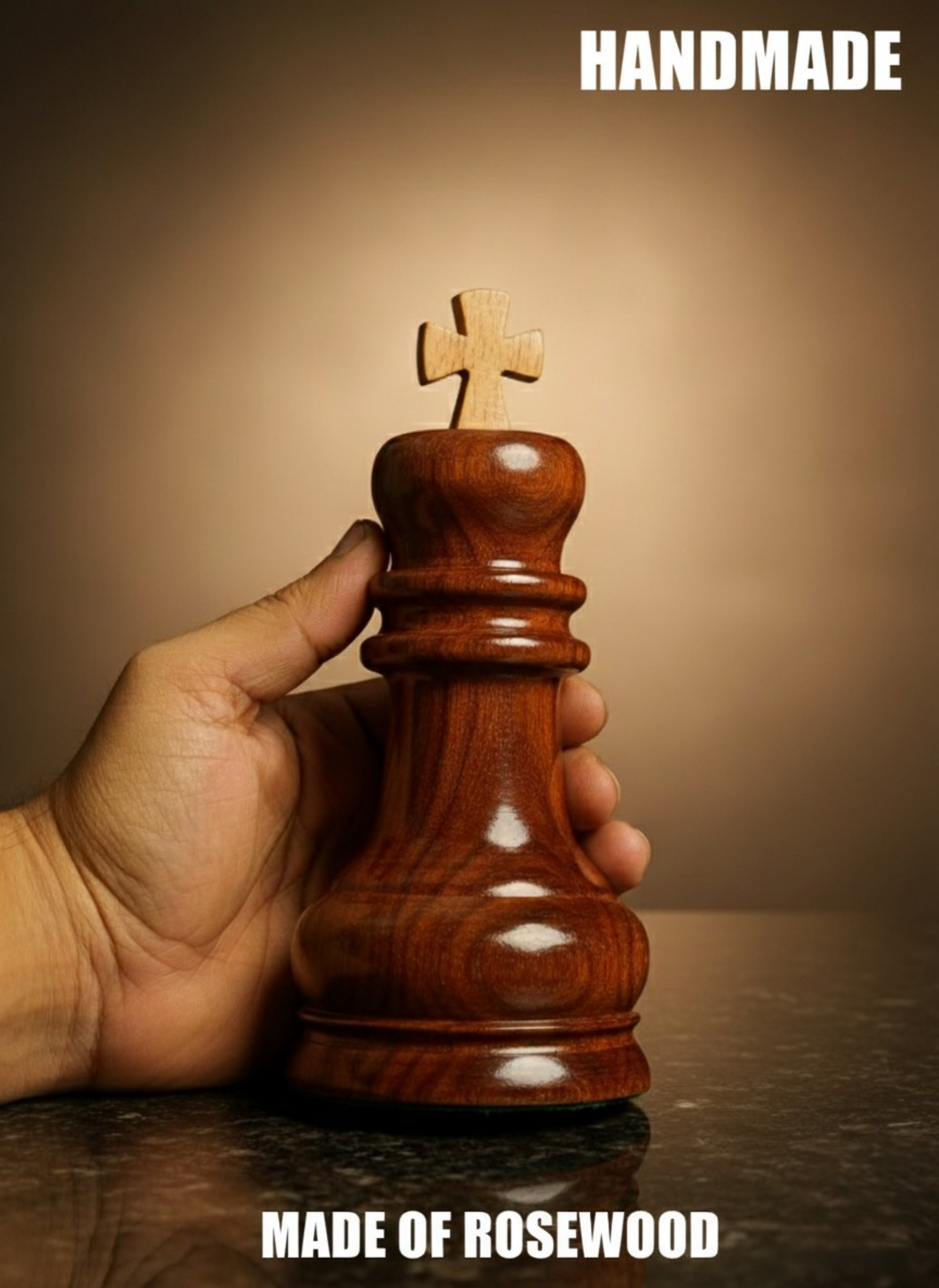 Chess King Keepsake Urn Very Unique Rosewood Chess King Cremation Urn for Adults-Cremation Urn for Human Ashes- Wooden Urn for Your Loved Ones-Home Decorative Urn