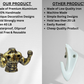 Set of 3 Aluminium Muscular Man Shape Coat Hooks Wall Art Decor-Muscular Man Shape Hangers and Key Holder-Clothes Rack and Backpack Hanger-Coat Hooks Home Decor for Storage