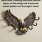 Bald Eagle Shape hook For Wall Mount-Aluminium Hook for Wall-Animal Theme Hooks Hangers Rack Organiser Walls Art Home Decor Hook for Storage, Living Room, Hallway