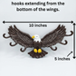 Bald Eagle Shape hook For Wall Mount-Aluminium Hook for Wall-Animal Theme Hooks Hangers Rack Organiser Walls Art Home Decor Hook for Storage, Living Room, Hallway