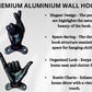 Set of 3 Hand Gesture Decorative Wall Hooks, 4 Inches High-Hang Loose-Rock On-Cross Fingers Gestures. Unique Stylish Key or Towel Hangers Backpack Hanger-Coat Hooks Home Decor for Storage