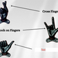 Set of 3 Hand Gesture Decorative Wall Hooks, 4 Inches High-Hang Loose-Rock On-Cross Fingers Gestures. Unique Stylish Key or Towel Hangers Backpack Hanger-Coat Hooks Home Decor for Storage