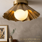 1950's Mid Century Italian Brass Diabolo Sconce, Raw Brass Finish Lamp