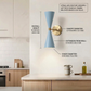 Modern Minimalist Double Arm Brass Wall Sconce – Elegant Dual Light Fixture