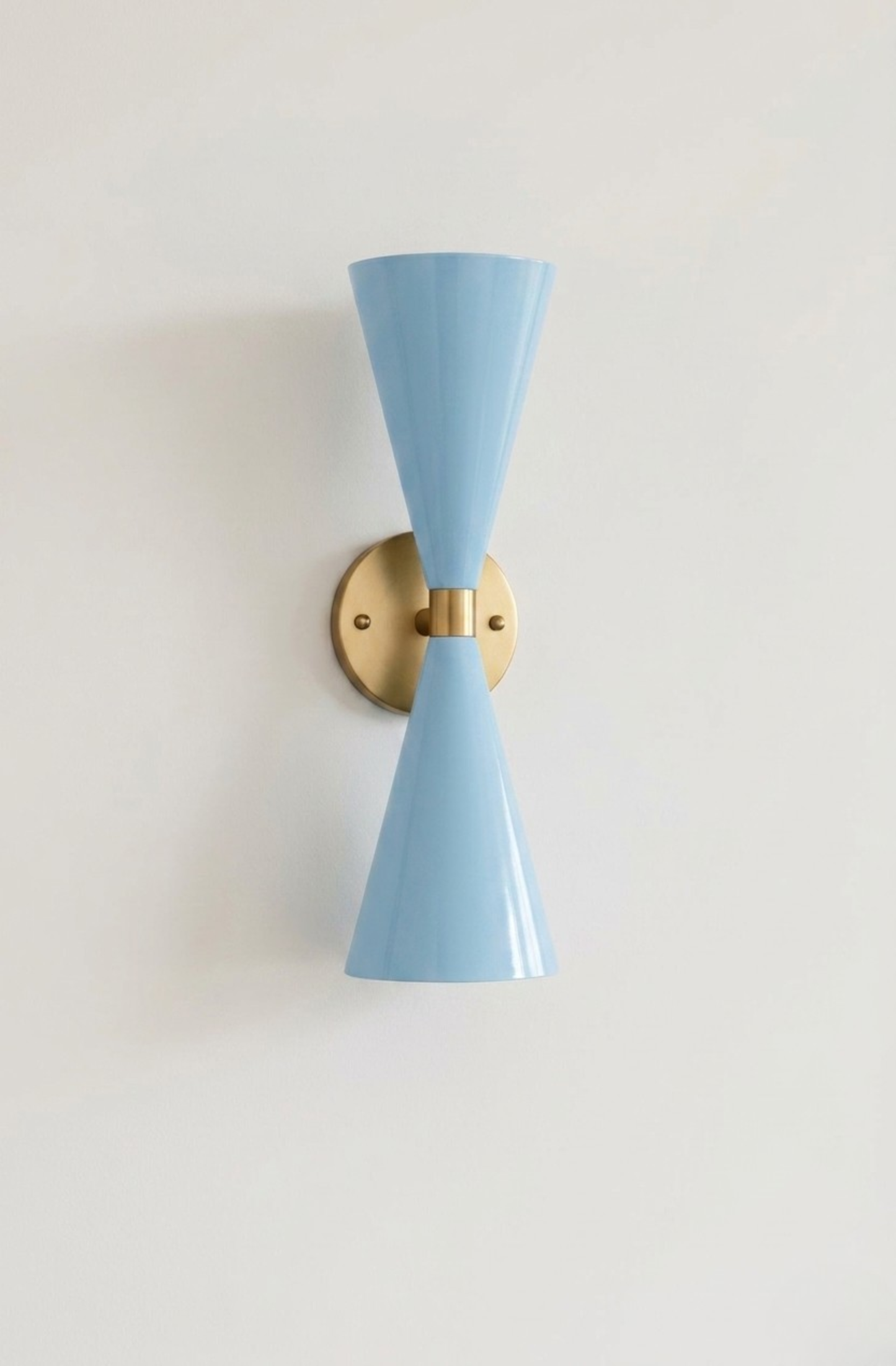 Modern Minimalist Double Arm Brass Wall Sconce – Elegant Dual Light Fixture