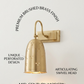 Perforated bell shade Design , Wall Lights, Brass Wall Sconce Contemporary Mid Century Lamp